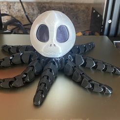 IMG_1091.jpg STL file Jack Skellington Flexi Octopus・3D printer design to download