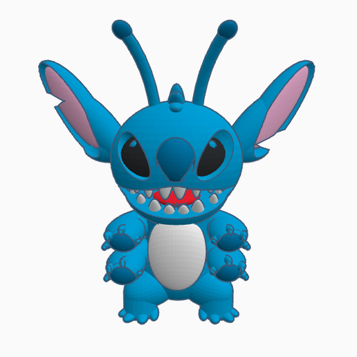 🗝️ Stitch Keychain (Experiment 626)・ STL File for 3D printing