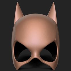 1.jpg Fichier STL gratuit Masque Bat Girl - DC comics・Design pour impression 3D à télécharger