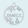 Image-FAMILY.jpg Christmas tree balls FAMILY. Christmas ornaments. Christmas bulbs with name. Adorno Árbol de Navidad FAMILY.