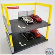 002.jpg 1/64 STACKABLE DISPLAY FOR HOT WHEELS, MATCHBOX ETC. - THE PARKING