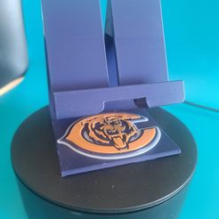 NFL - Men's Chicago Bears Navy Blue/Burnt Orange 3d Print