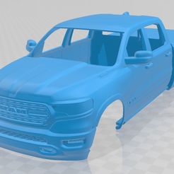 Dodge-RAM-1500-Limited-2019-1.jpg Archivo 3D Dodge RAM 1500 Limited 2019 Printable Body Car・Objeto imprimible en 3D para descargar