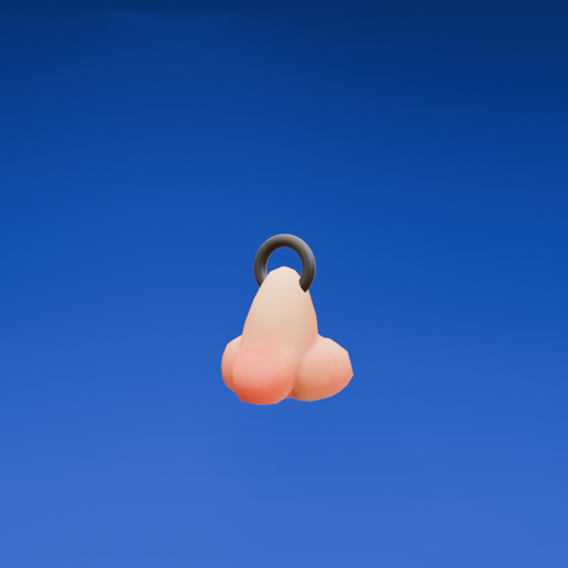 Big Nose Keychain - Funny Character Collectible - Ready to Print