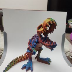 Flexi Factory - Squelette de dinosaure T-Rex à imprimer sur place avec versions 3MF et XXL incluses !