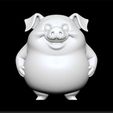 pig_toon_1.jpg pig _ pig toon - cute animal character - funny decor - toy for kids
