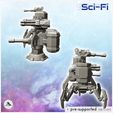 3.jpg Set of three futuristic turrets with energy cannons (1) - Future Sci-Fi SF Post apocalyptic Tabletop Scifi Wargaming Planetary exploration RPG Terrain