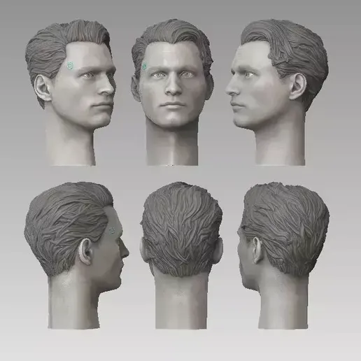 🤖 ONE6 Scale Head- Connor K800- Detroit Become Human・ STL Datei für 3D ...
