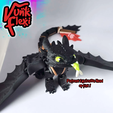 CGImages9.png How to Train Your Dragon Toothless MultiColor Flexi Print-In-Place + figure & keychain