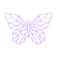 geometric butterfly.stl Mariposa geométrica