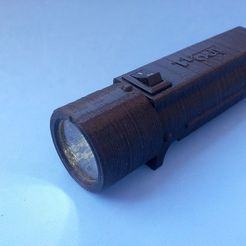 Linterna001.jpg Fichier STL gratuit Lampe de poche 18650 avec chargeur TP4056.・Design pour imprimante 3D à télécharger