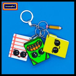 EscolarF1.jpg STL file School key rings・3D print design to download