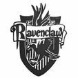 House-Ravenclaw.jpg Hogwarts House Crest Silhouette Gryffindor Hufflepuff Ravenclaw Slytherin