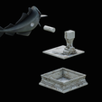 coalfish-open-mouth-statue-box-43.png COALFISH / POLLACHIUS VIRENS trophy with storage space for 3d printing
