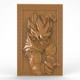 Goku bas-relief 1.6.JPG Goku dragon ball bas-relief CNC