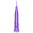 mercury atlas rocket model.obj Mercury Atlas LV-3B Printable Rocket Model