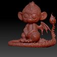 MONO-DRAGON-AZUL.jpg Hybrid of dragon and monkey