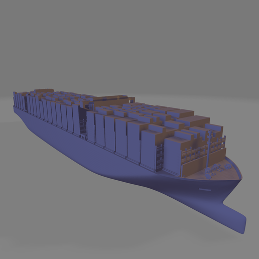 OOCL spain container ship 3D model
