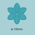 size.png Violet Leaf - Molding Arrangement EVA Foam Craft