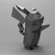 pikachu.73.jpg STL file PIKACHU LOW-POLY POKEMON NEW MODEL・3D printer design to download, 3dpark