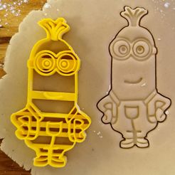 Minion-Keksausstecher-Kevin.jpg STL file Minion cookie cutter Kevin・3D print model to download