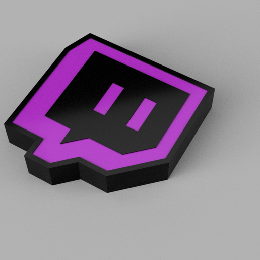 👽 led poster led twitch logo・ 3D File for ・Cults