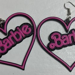 aros.jpg Barbie heart earrings Barbie earrings