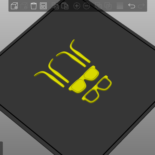 GLASSES-PHOTO.png Bugs bunny urban vibes Fan art (multiparts/3mf)