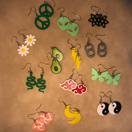 Jewelry earrings/earrings set 3D model