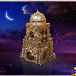 SandCitadel_RENDER.jpg Файл STL Башня для игры в кости "Песчаная цитадель" - БЕСПЛАТНО!・Модель для загрузки и 3D-печати