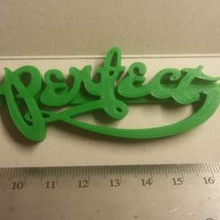 20180908_233607.jpg Free STL file Perfect Logo Keychain・3D printable object to download