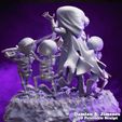 Renders-Bruja-10.jpg Clash Royale Witch - Clash Royale Skeleton - 3D Print Diorama