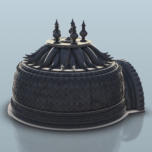 3.jpg Download STL file Indian circular temple 9 - Flames Of War Bolt Action Oriental Age Of Sigmar Medieval Warhammer • 3D printing model, Hartolia-miniatures