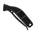 clip-whislte-black-1.png clip emergency and survival whistle - Dual tone -   (falcon clip)