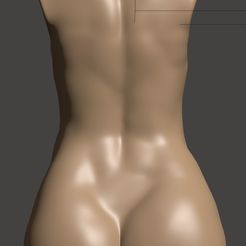 preg_back.jpg Fichier STL Femmes enceintes, torse féminin, sculpture de nudité・Design imprimable en 3D à télécharger