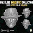 3.png Maskless Snake Eyes Collection 3D printable File For Action Figures