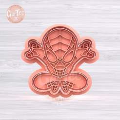 1.655.png STL-Datei SPIDERMAN Ausstechform mit Stempel / SPIDERMAN Ausstechform・3D-druckbare Vorlage zum herunterladen