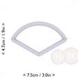 1-3_of_pie~1.5in-cm-inch-top.png Slice (1∕3) of Pie Cookie Cutter 1.5in / 3.8cm