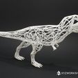 rex_b2.jpg Fichier STL Extinction du numérique - Wireframe Rex - Pose 1・Plan à imprimer en 3D à télécharger