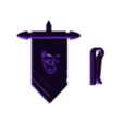 Enemy_Skull_Banner.stl Banner Initiative Tracker - Boss and Minion