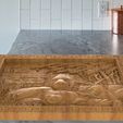 untitled.325.jpg Stl, lions resting, wall decor, lion and lioness, model for CNC milling, 800x600 mm.