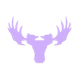 Moose.stl Moose Head Outline with Antlers, Moose Silhouette, Projection Symbol