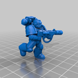 5_Melta.png Free STL file Angelic Space Soldiers with Heavy Weapons・Template to download and 3D print