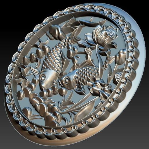 3.jpg Рыбы 3D STL модель для CNC Router 3D печать модель