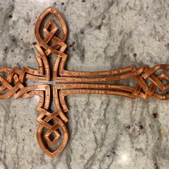 Bronze Overlapping.jpg STL-Datei Overlapping Cross kostenlos・3D-Druck-Modell zum herunterladen