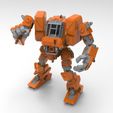 001.jpg Free 3D file Heavy Construction Walker (Action Figure)・3D printable design to download