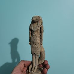20220426_202115.jpg Free STL file Moon Knight Ammit Statue・Object to download and to 3D print