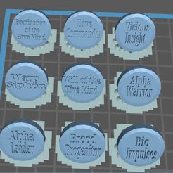 Token1.jpg Free STL file Tyranid command phase tokens・3D printer model to download