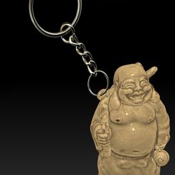 main.jpg Keychain netsuke Japan Buddha character