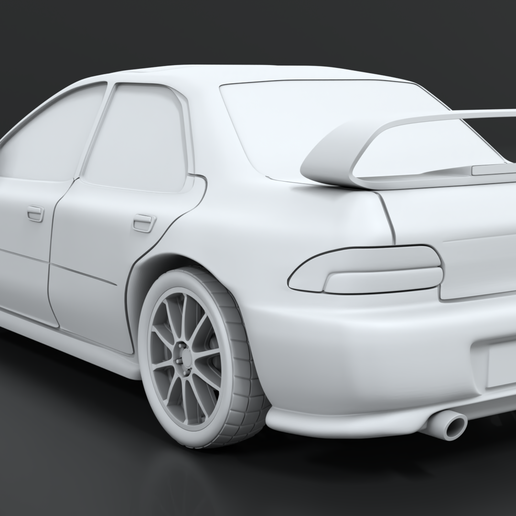 5.png Subaru GC8 STL with separated parts for 3D printing
